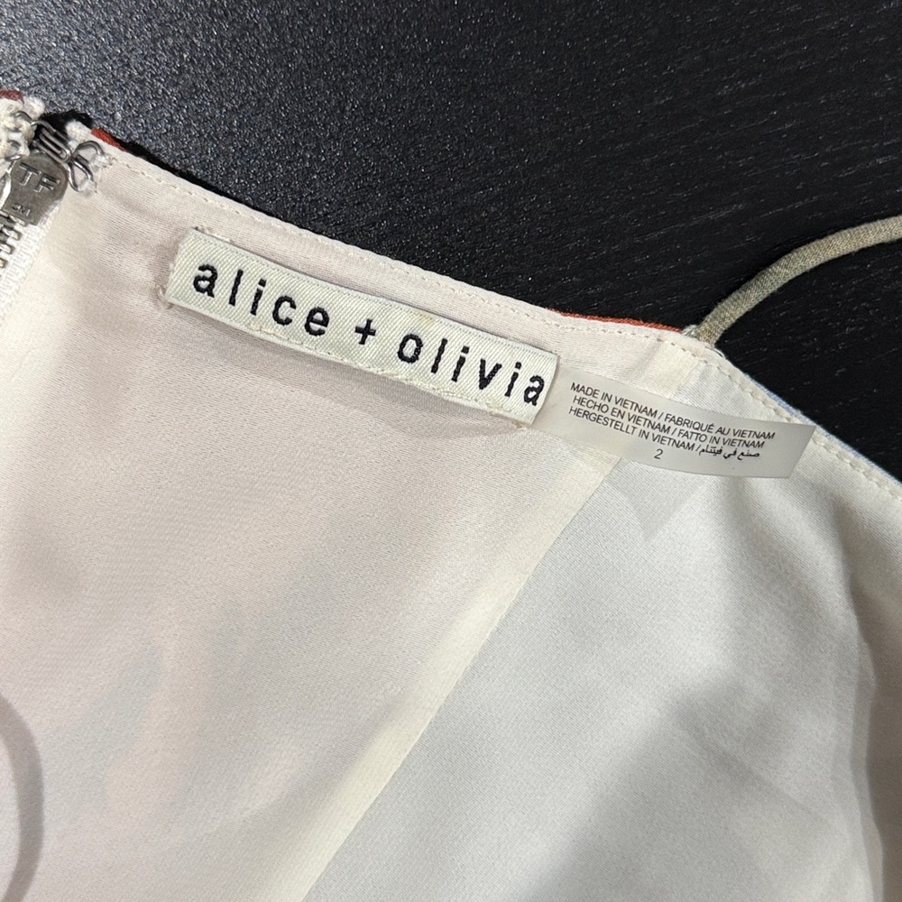 Alice + Olivia Multicolor Floral Midi Dress - Picture 8 of 13